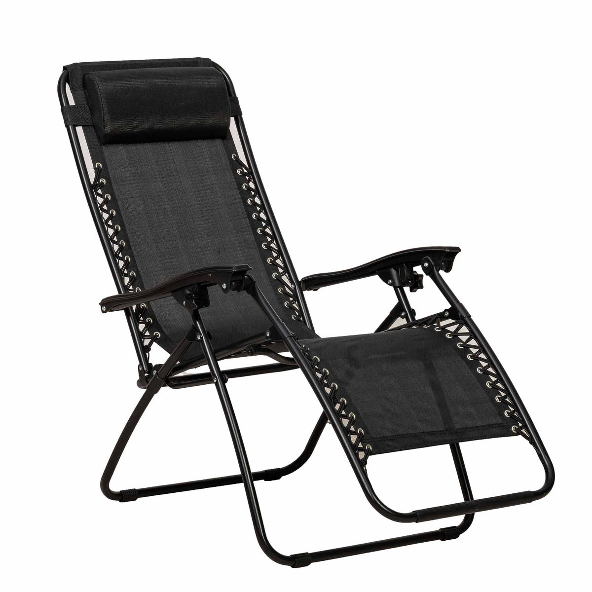 Zero Gravity Set of Two Garden Loungers - Reclining