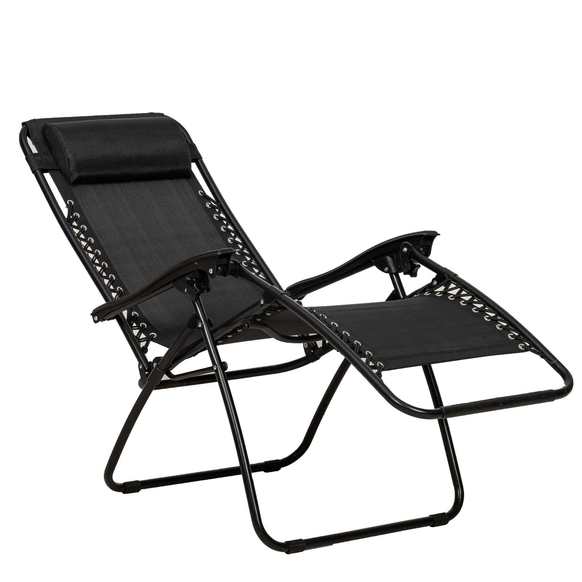 Zero Gravity Set of Two Garden Loungers - Reclining