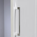 Bellamy White Tall 4 Door Mirrored Wardrobe with chrome metal handles