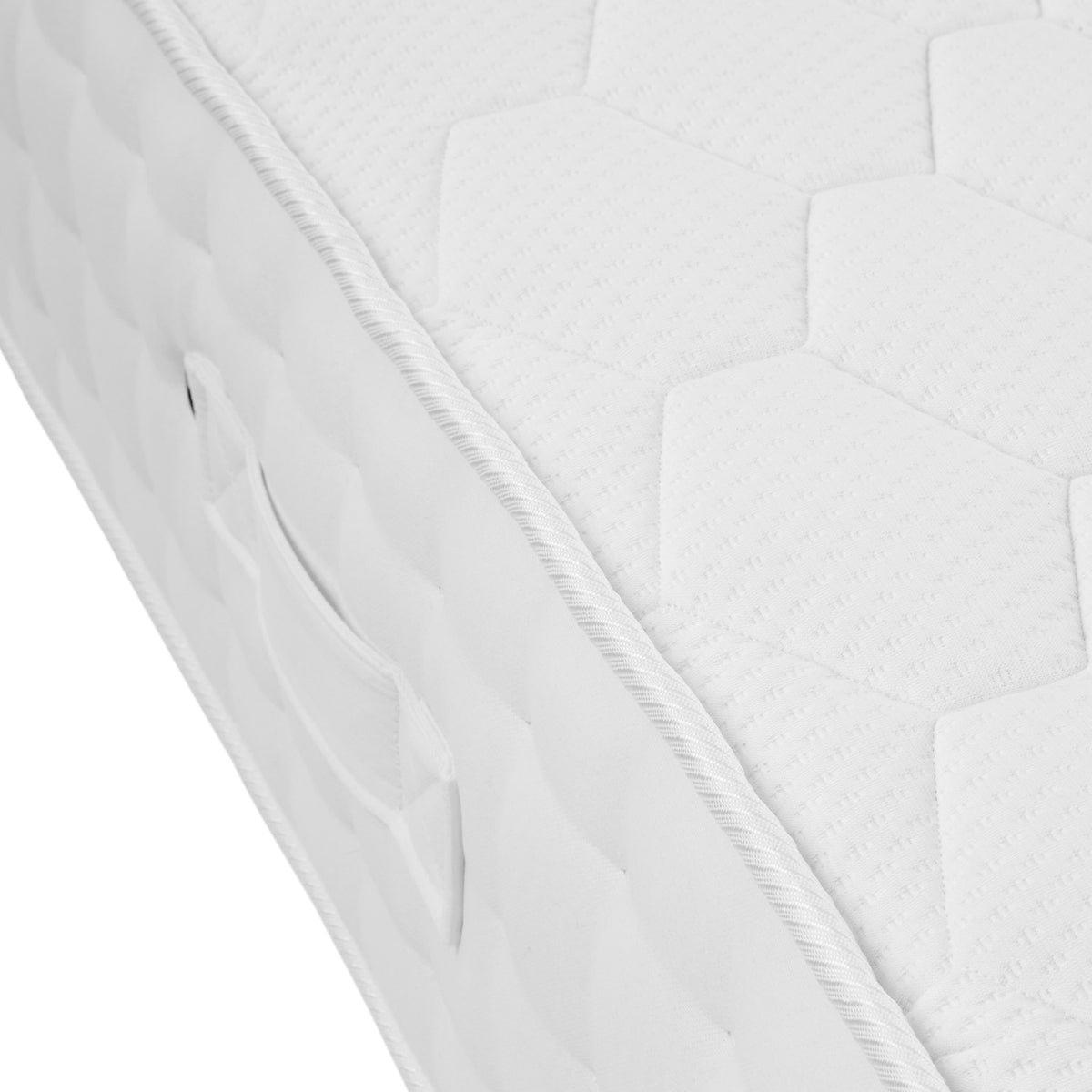 Roseland Sleep Classic Pocket Sprung Memory Foam Quilted Mattress edge close up