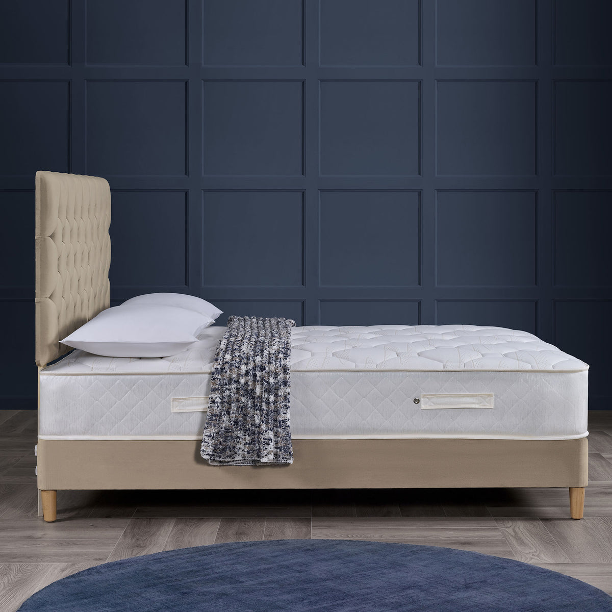 side lifestyle view of the Roseland Sleep Faye Pocket Mattress