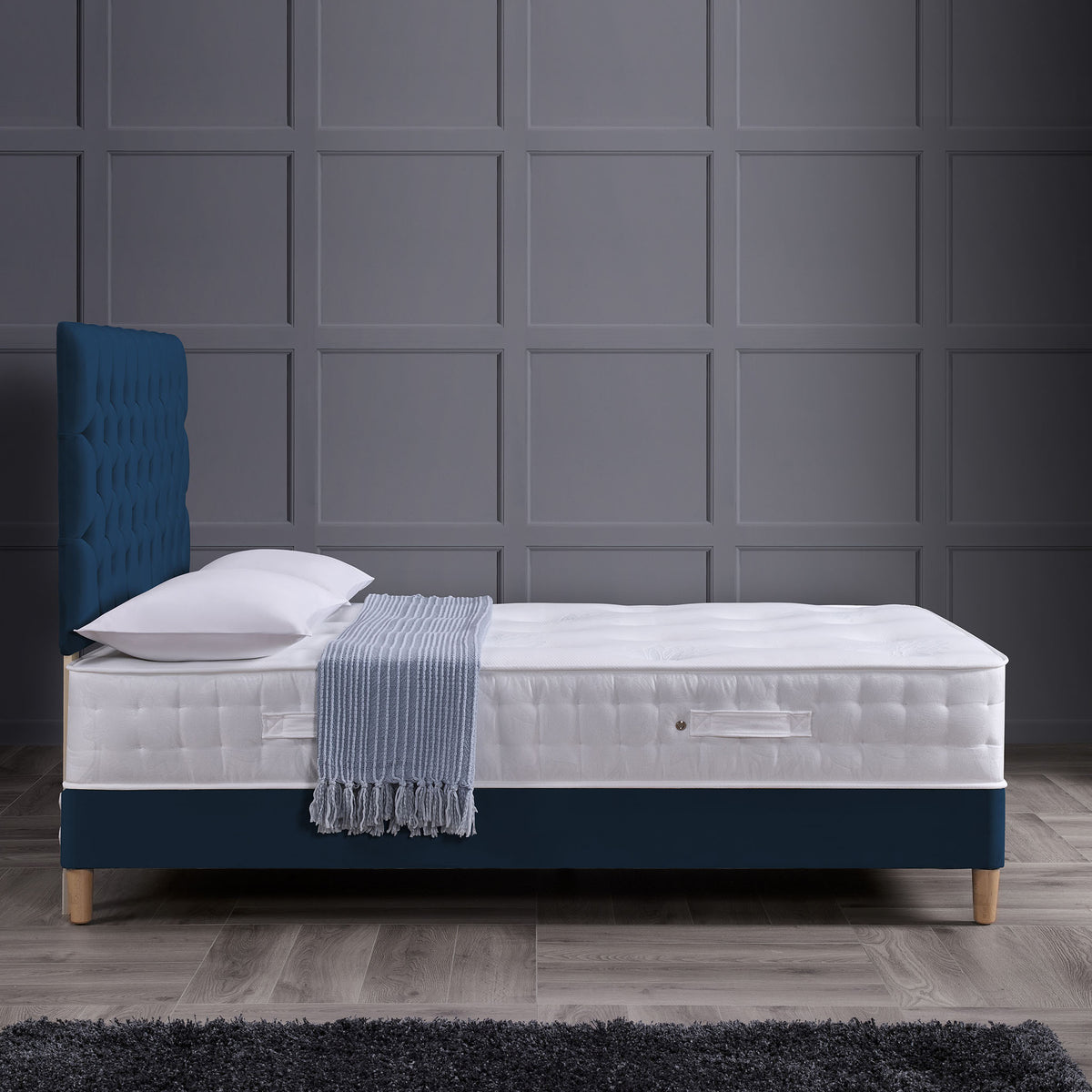 side lifestyle view of the Roseland Sleep Sicily Pocket Mattress