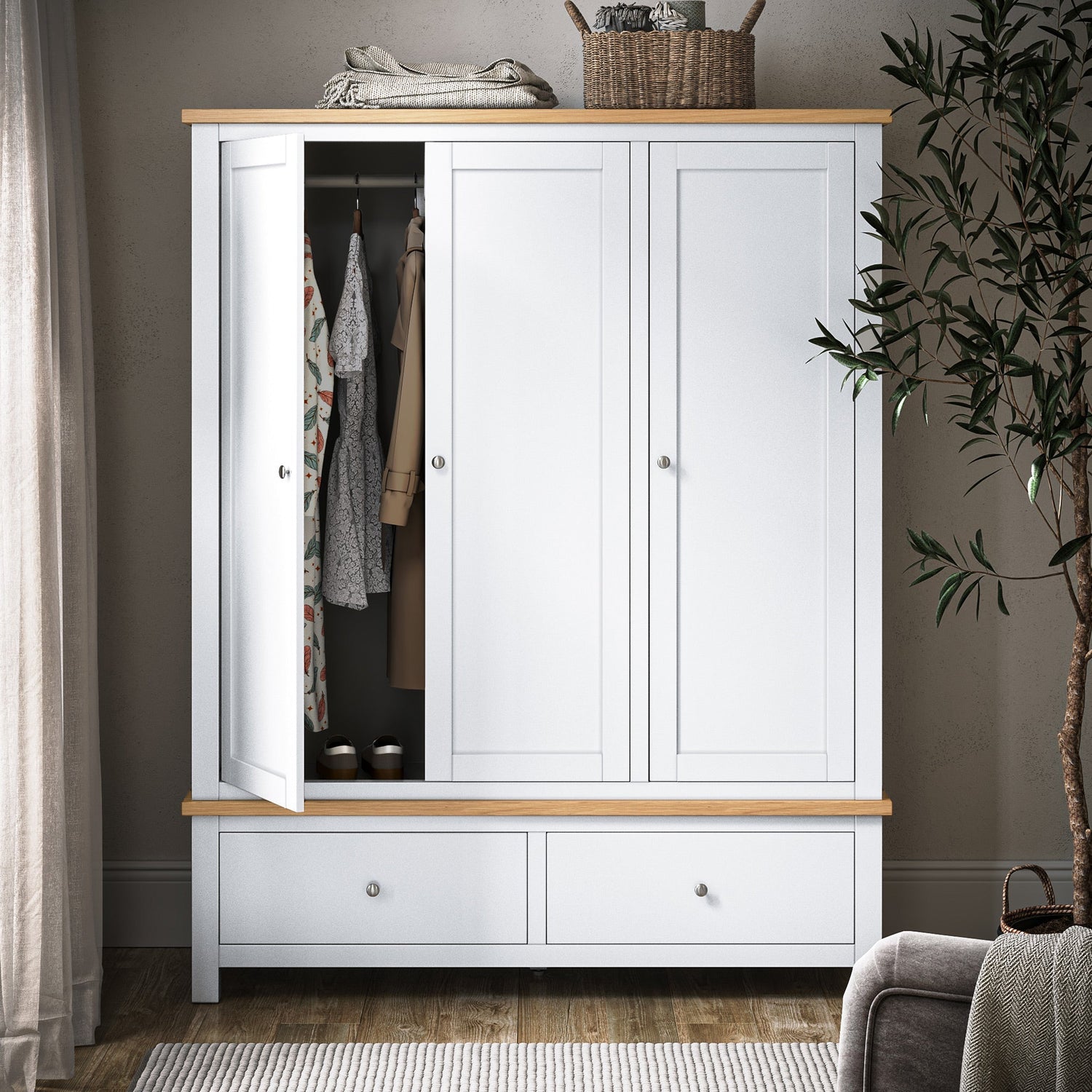 How do I measure my bedroom to fit a new wardrobe?
