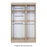 Wardrobe internal measurments