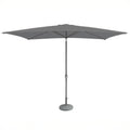Grey Rectangular Parasol with Grey aluminium Frame from Roseland Home Furniture