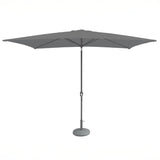 Grey Rectangular Parasol with Grey aluminium Frame from Roseland Home Furniture