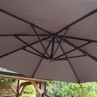 3.5m Round Deluxe Cantilever Parasol with Base