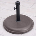 Brown Round Outdoor Garden 16kg Parasol Base
