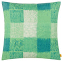 Alma Green Checked 50cm Polyester Cushion
