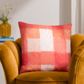 Alma Pink Checked 50cm Polyester Cushion