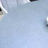 Aspen 150cm Round Grey Table w 6 Rope Chairs from Roseland Furniture