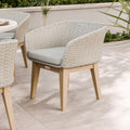 FSC 1 Astral 150cm Round Table w 6 Eden Dusk Dining Chairs from Roseland Furniture