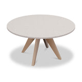 Astral 6 Seater Round Terrazzo Concrete Dining Set with Eden Dusk Dining Chairs