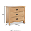 Albury Oak 3 Drawer Chest by Roseland Furniture