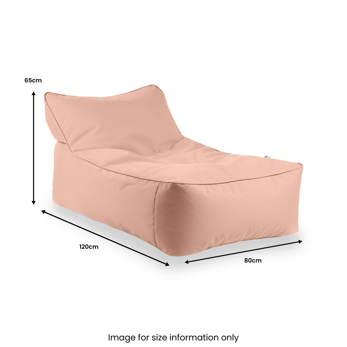 B Bean Bed in Pastel Orange from Roseland Furniture