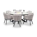 Bali 150cm Round Table w 6 Bali Rope Chairs from Roseland Furniture