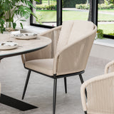 Bali 200cm Oval Table w 6 Bali Rope Chairs from Roseland Furniture