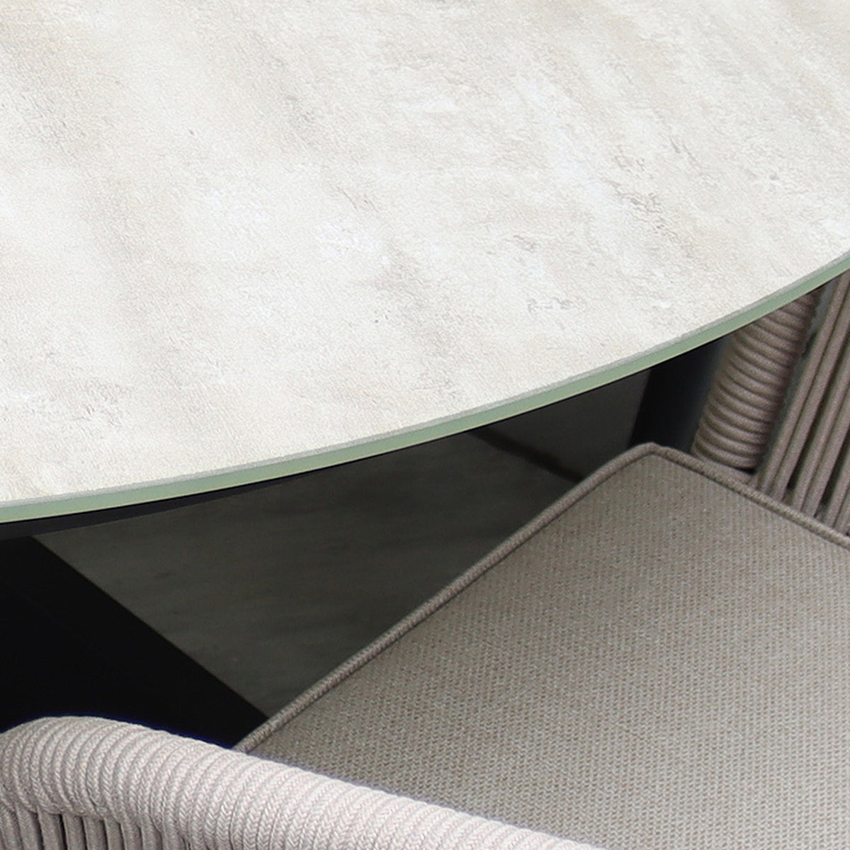 Bali 200cm Oval Table w 6 Bali Rope Chairs from Roseland Furniture