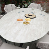 Bali 200cm Oval Table w 6 Bali Rope Chairs from Roseland Furniture
