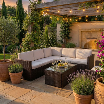 Berlin Rattan Corner Lounge Set