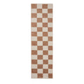 Beige Norwood Checkerboard Runner Rug from Roseland Furniture