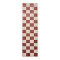 Plum Norwood Checkerboard Runner Rug from Roseland Furniture