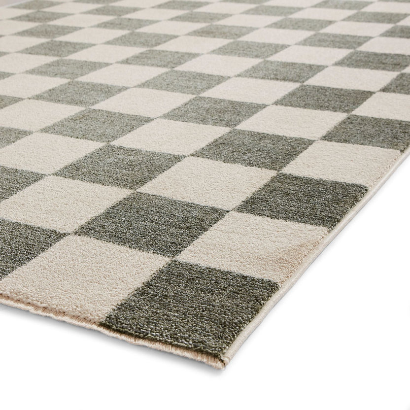 Norwood Smooth Checkerboard Rug | Multiple Colours & Sizes | Roseland