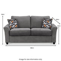 Boston 2 Seater Sofabed in Charcoal by Roseland Furniture