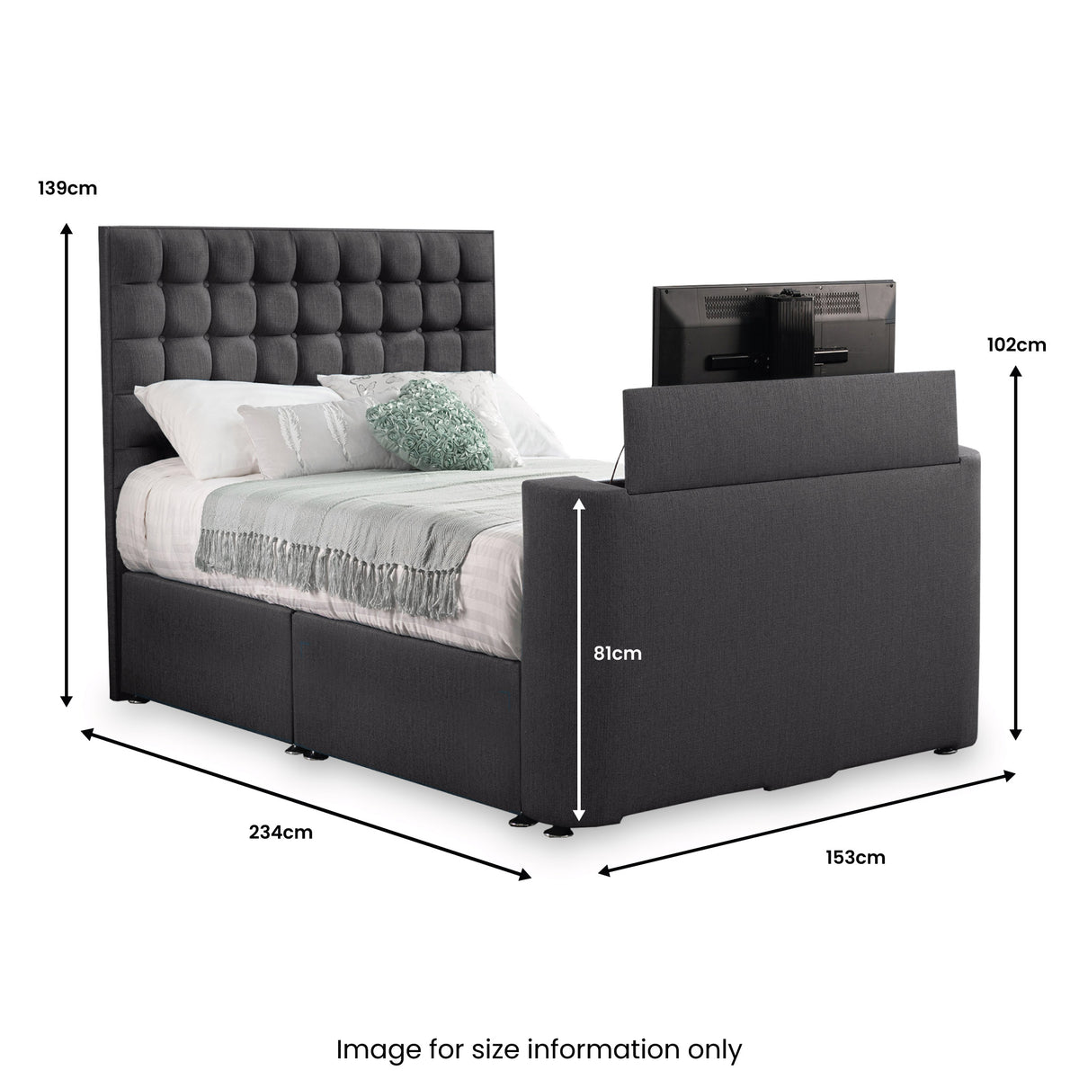 Bridgeford Linen TV Bed from Roseland Furniture