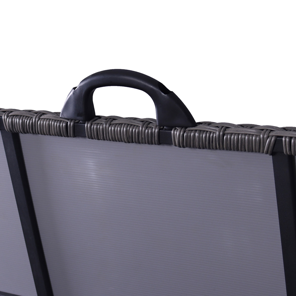 Charcoal Weave KD Cushion Storage Box 510L from Roseland Furniture