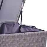 Charcoal Weave KD Cushion Storage Box 510L from Roseland Furniture