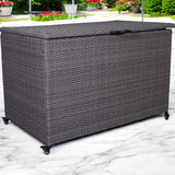 Charcoal Weave KD Cushion Storage Box 510L from Roseland Furniture