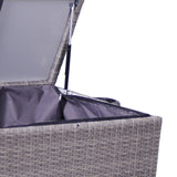 Charcoal Weave KD Cushion Storage Box 645L   from Roseland Furniture