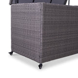 Charcoal Weave KD Cushion Storage Box 645L   from Roseland Furniture