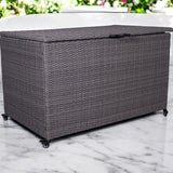 Charcoal Weave KD Cushion Storage Box 645L from Roseland Furniture