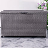 Charcoal Weave KD Cushion Storage Box 645L from Roseland Furniture
