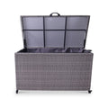 Charcoal Weave KD Cushion Storage Box 826L from Roseland Furniture