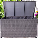 Charcoal Weave KD Cushion Storage Box 826L from Roseland Furniture