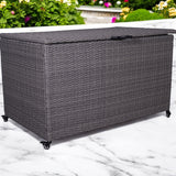 Charcoal Weave KD Cushion Storage Box 826L from Roseland Furniture