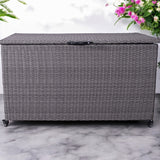 Charcoal Weave KD Cushion Storage Box 826L from Roseland Furniture