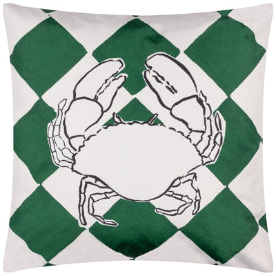 Checkerboard Green 43cm Outdoor Polyster Cushion