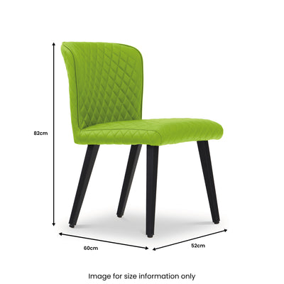 Carson Faux Leather Quilted Dining Chair