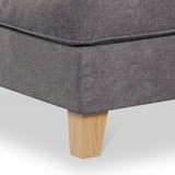 Claridge Footstool Heather Close Up from Roseland Furniture