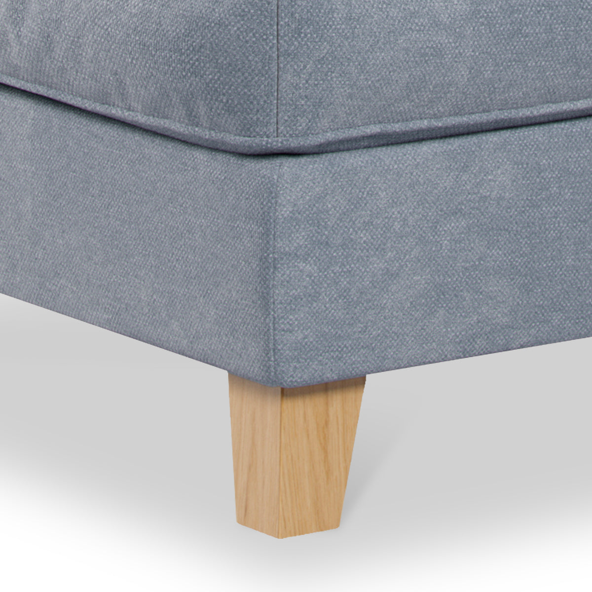 Claridge Footstool Ice Close Up from Roseland Furniture