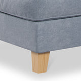 Claridge Footstool Ice Close Up from Roseland Furniture