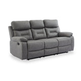 Lewisham Recliner 3 Seater Grey from Roseland Furniture