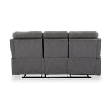 Lewisham Recliner 3 Seater Grey Angle1 from Roseland Furniture