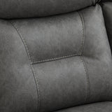Lewisham Recliner 3 Seater Grey from Roseland Furniture
