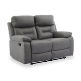 Lewisham Recliner 2 Seater Grey Angle1 from Roseland Furniture
