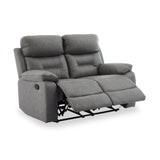 Lewisham Recliner 2 Seater Grey Angle1 from Roseland Furniture
